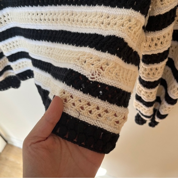 Apiece Apart Sari Corchet Cropped Sweater Size Small - Picture 11 of 11